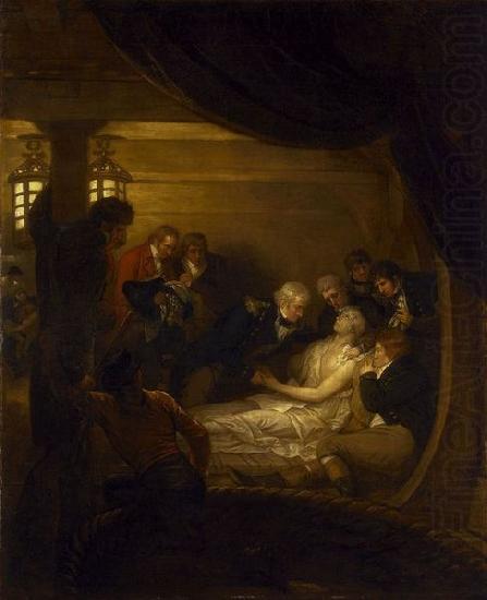 Benjamin West Death of Lord Nelson in the Cockpit of the Ship china oil painting image